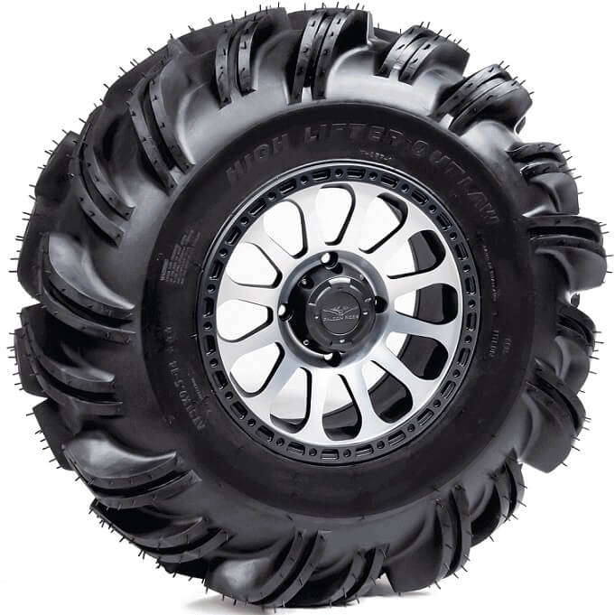 Silver SBL12S Wheel & Outlaw Mud Tire Side by Side Stuff