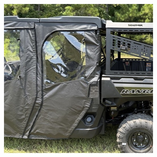 Falcon Ridge Soft Full Doors w/ Zippers - 2019-26 Polaris Ranger Crew XP 1000 - alt image 1