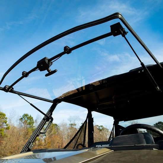Falcon Ridge Velocity Flip Up Front Windshield - 2013-25 Full Size Polaris Ranger w/ Pro-Fit Cage - alt image 3