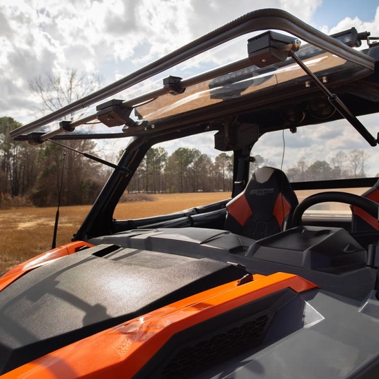 Falcon Ridge Velocity Flip Up UV Resistant Windshield - Polaris General - alt image 0