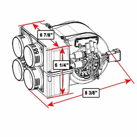Polaris RZR 900 Firestorm Compact Heater Side by Side Stuff