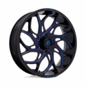 Fuel D778 Runner Gloss Black Milled Candy Blue Wheel - 4/156
