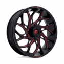 Fuel D778 Runner Gloss Black Milled Candy Red Wheel - 4/137