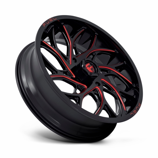 Fuel D778 Runner Gloss Black Milled Candy Red Wheel - 4/137 - alt image 0