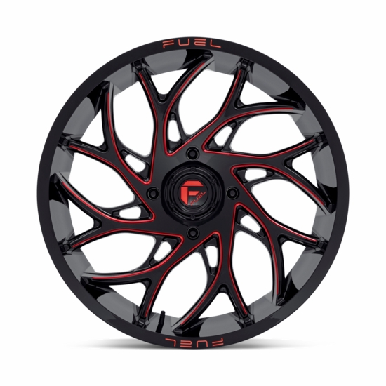 Fuel D778 Runner Gloss Black Milled Candy Red Wheel - 4/156 - alt image 1