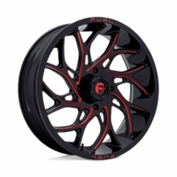 Fuel D778 Runner Gloss Black Milled Candy Red Wheel - 4/156