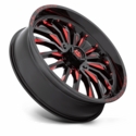 Fuel D822 Arc Gloss Black Milled Red Wheel - 4/137