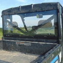 3 Star Hard Rear Windshield - 2013-19 Polaris Ranger XP 570, XP 900