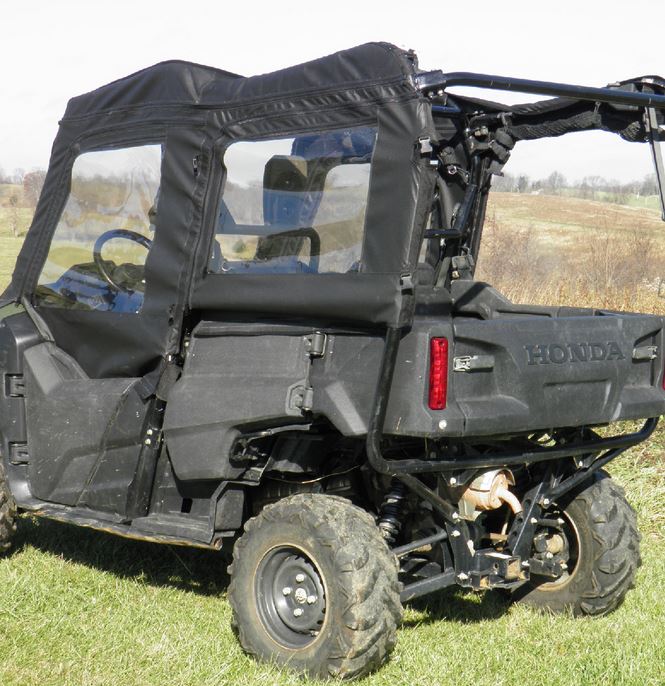 Honda Pioneer 700 4 Black 3 Star Upper Door Set | Side By Side Stuff