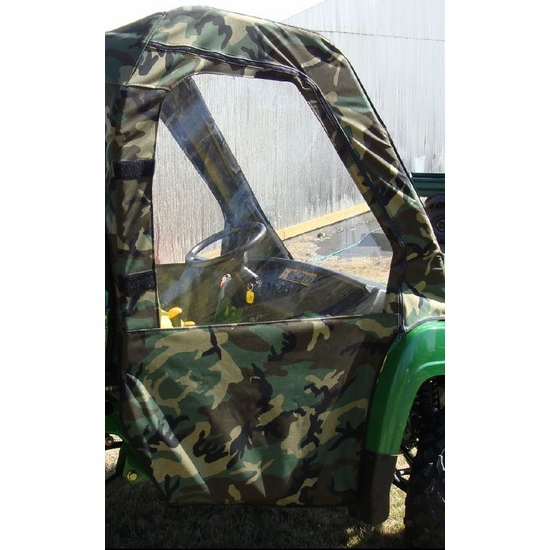 KOJEM Soft Roof For John Deere HPX & XUV Gator With OPS (Rollbar) – Black Sailcloth Vinyl, 2-Year Warranty