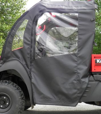 Kawasaki Mule 600 & Mule 610 Onyx Black 3 Star Soft Full Door Set