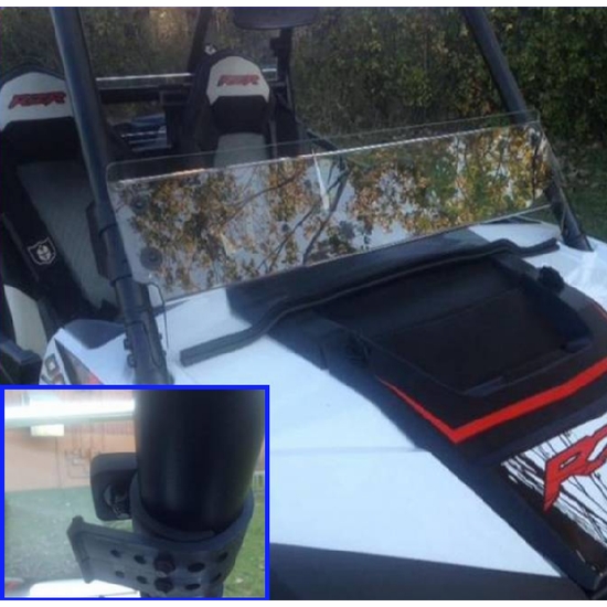 EMP Hard Coated Half Front Windshield - 2014-20 Polaris RZR XP 1000, XP Turbo, S 1000, 900, S 900