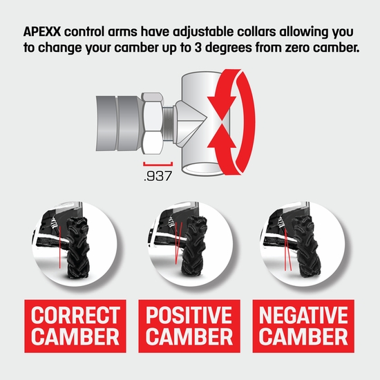 High Lifter APEXX Front Forward Control Arms - 2022-25 Polaris Ranger SP 570 - alt image 5