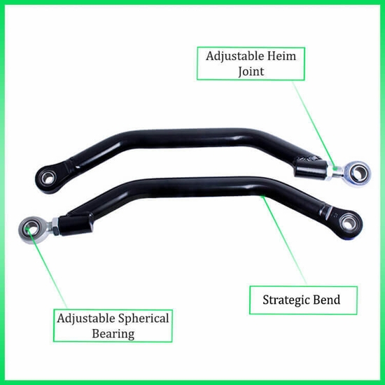High Lifter APEXX Lower Arched Radius Bars - 2019-22 Honda Talon 1000R - alt image 2