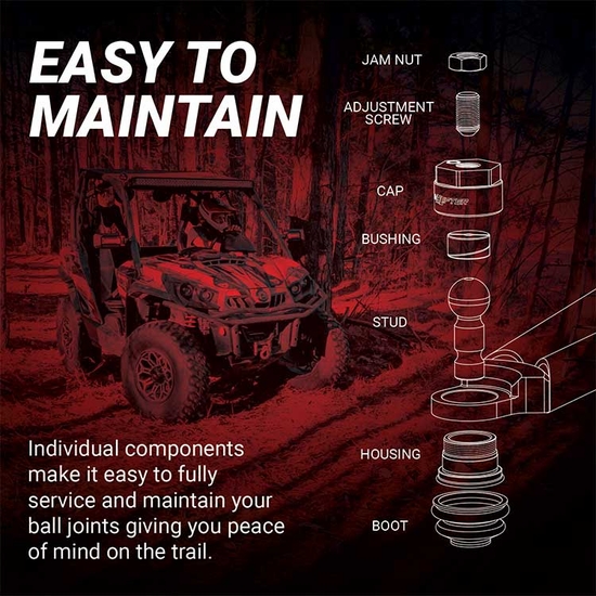 High Lifter APEXX Upper Ball Joint - 2011-25 Can Am Commander, Outlander, Renegade, Maverick, Defender - alt image 0