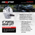 High Lifter Dual Idler 4 Inch Portal Gear Lift - Polaris Xpedition