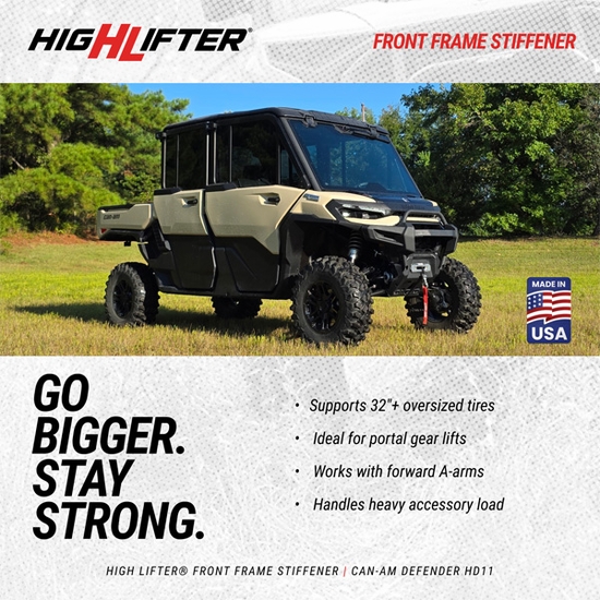 High Lifter Front Frame Stiffener - Can Am Defender HD11 - alt image 7