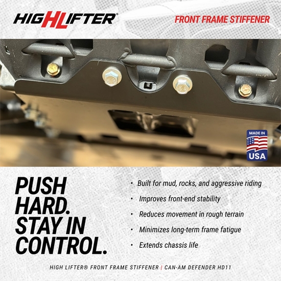 High Lifter Front Frame Stiffener - Can Am Defender HD11 - alt image 8