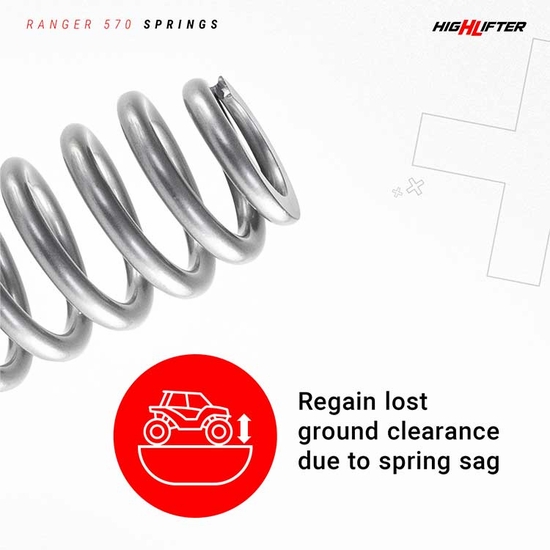 High Lifter Lift Springs - 2023-25 Full Size Polaris Ranger 570 - alt image 5