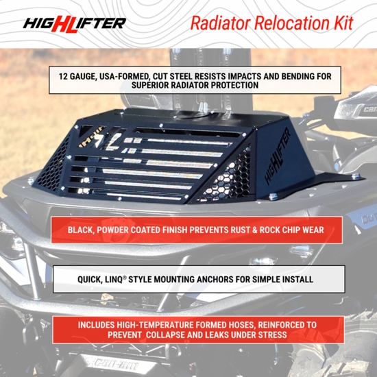High Lifter Radiator Relocation Kit - 2025-26 Can Am Outlander 850, 1000 - alt image 12