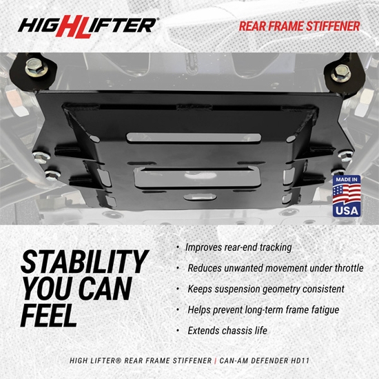 High Lifter Rear Frame Stiffener - Can Am Defender HD11 - alt image 8