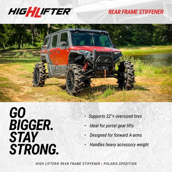 High Lifter Rear Frame Stiffener - Polaris Xpedition - alt image 1
