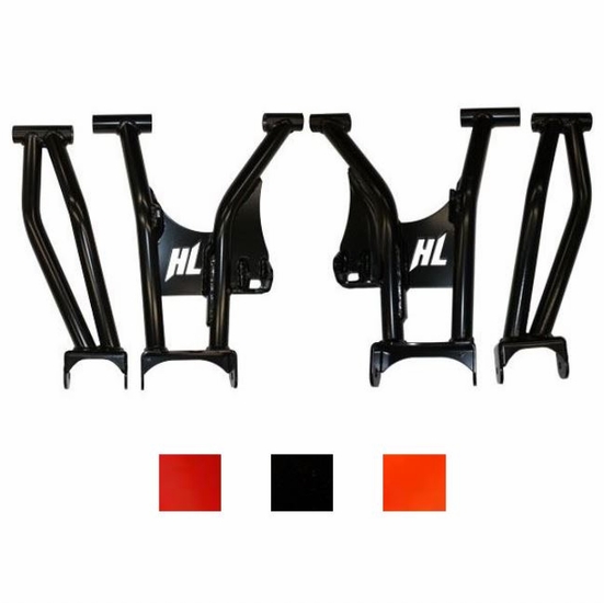High Lifter Rear Raked Upper and Lower Control Arm - Polaris General, RZR S, Trail S