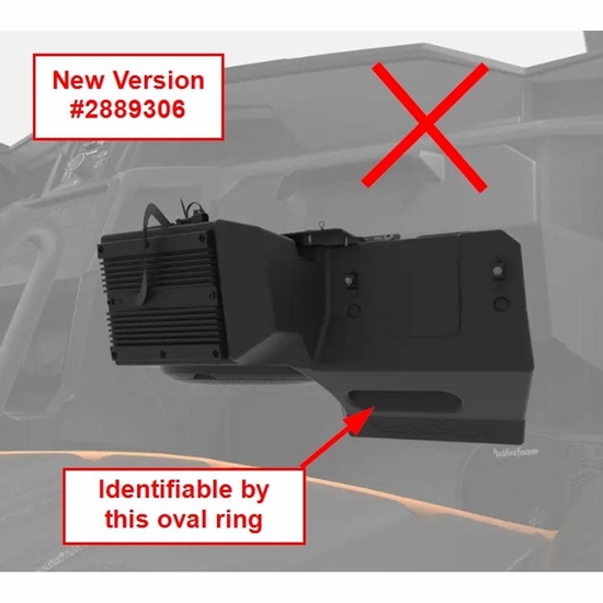 Ice Crusher Behind Dash Compact Cab Heater - Polaris General 1000, XP 1000 w/ Rockford Fosgate Subwoofer - alt image 7