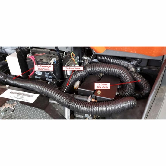 Ice Crusher Under Dash Compact Cab Heater - 2021-24 Intimidator GC1K - alt image 1