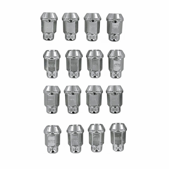 ITP Chrome Finish 12mm x 1.5 Tapered Lug Nuts Side By Side Stuff