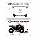 KFI Mid Mount ATV Snow Plow Push Tubes