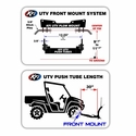 KFI PRO 2.0 Front Mount Snow Plow Push Tubes