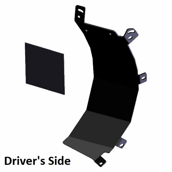 KFI Pro-Poly Tapered Side Shield - alt image 0