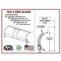 KFI Pro-S Straight Steel Snow Plow Blade