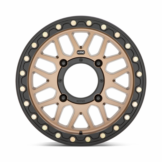 KMC KS235 Grenade Satin Bronze Beadlock Wheel - 4/156 - alt image 1