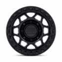 KMC KS241 Torx Matte Black w/ Gloss Black Ring Beadlock Wheel - 4/137
