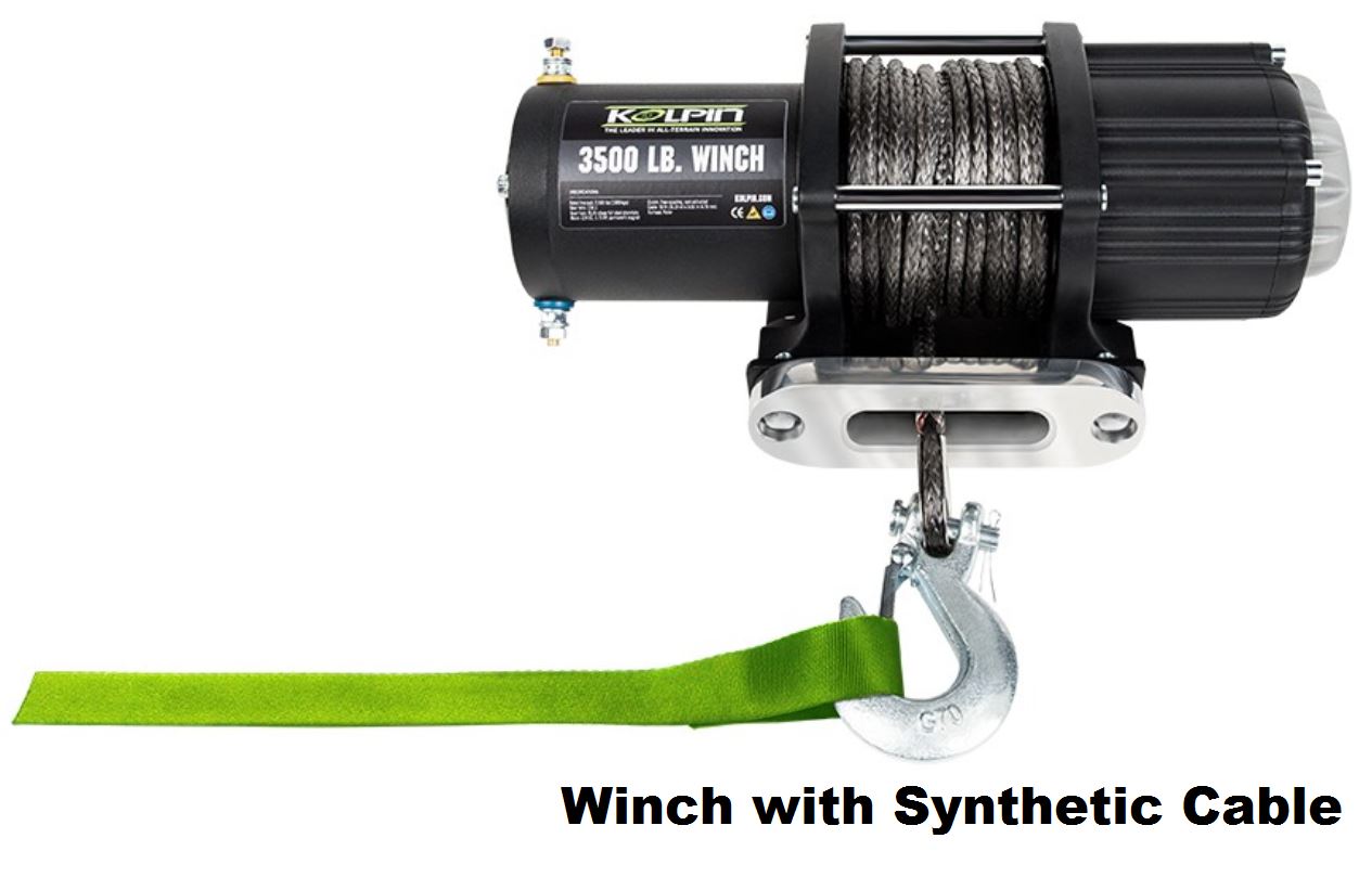 Kolpin 3500 lb. Winch for UTVs Side by Side Stuff