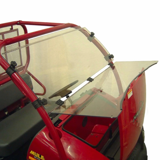Kolpin Hard Coated Full Hinged Front Windshield - Kawasaki Mule 600, 610 - alt image 1