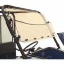 Kolpin Hard Coated Full Hinged Windshield - 2004-18 John Deere Gator HPX, XUV 620i, 625i, 825, 850d, 855
