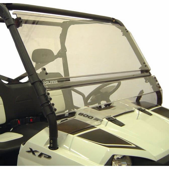 Kolpin Hard Coated Full Tilting Front Windshield - 2010-14 Full Size Polaris Ranger XP 800 and 2016-22 570 - alt image 1