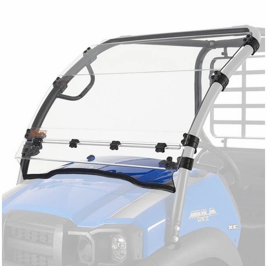 Kolpin Hard Coated Hinged Front Windshield - Kawasaki Mule SX - alt image 0