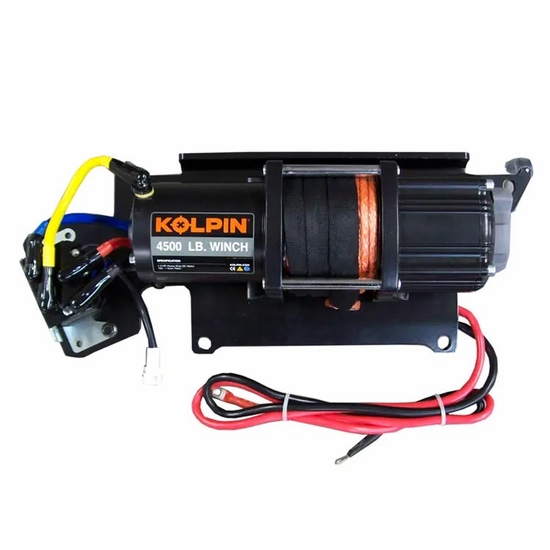 Kolpin Quick Mount 4500 lb. Winch - 2013-25 Full Size Polaris Ranger w/ Pro-Fit Cage