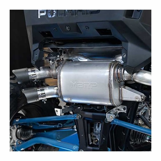 MBRP Performance Series Dual Slip On Exhaust - Polaris RZR PRO S, PRO XP, Turbo R - alt image 1