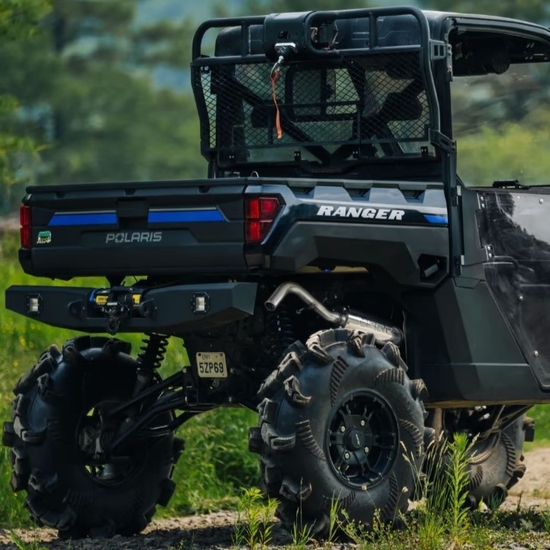 MBRP Performance Series Single Slip On Exhaust - Full Size Polaris Ranger 1000, XP 1000 - alt image 0
