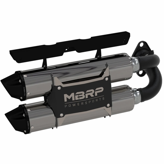 MBRP Performance Series Slip On Dual Stack Exhaust - 2018-23 Polaris RZR XP 1000, RS1