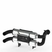 MBRP Performance Series Slip On Dual Stack Exhaust - Can Am Maverick X3