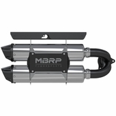 MBRP Performance Series Slip On Dual Stack Exhaust - Polaris RZR XP Turbo