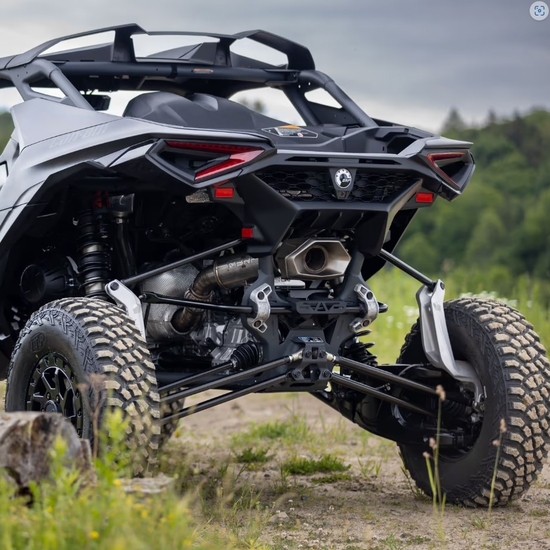 MBRP Performance Series Turbo Back, Single Slip On Exhaust - 2024-25 Can Am Maverick R - alt image 0