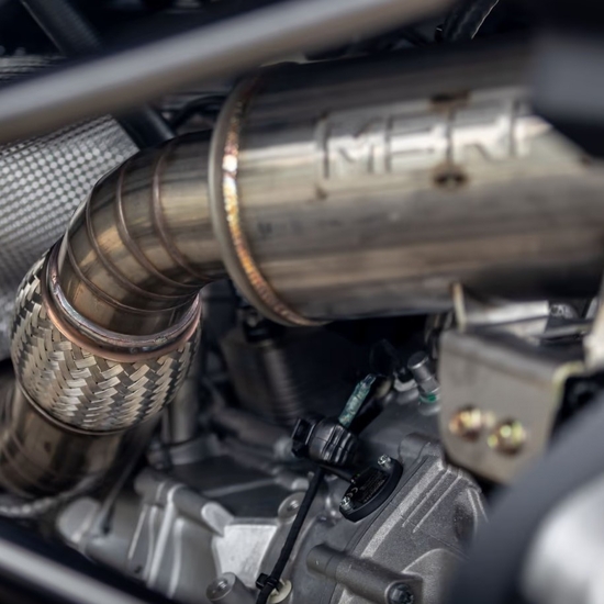 MBRP Performance Series Turbo Back, Single Slip On Exhaust - 2024-25 Can Am Maverick R - alt image 3