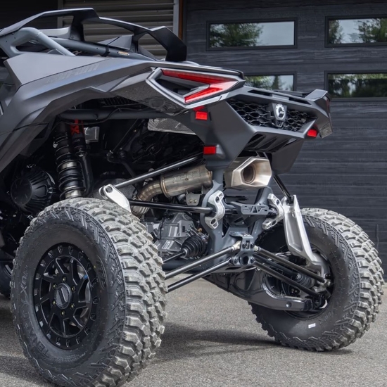 MBRP Performance Series Turbo Back, Single Slip On Exhaust - 2024-25 Can Am Maverick R - alt image 4